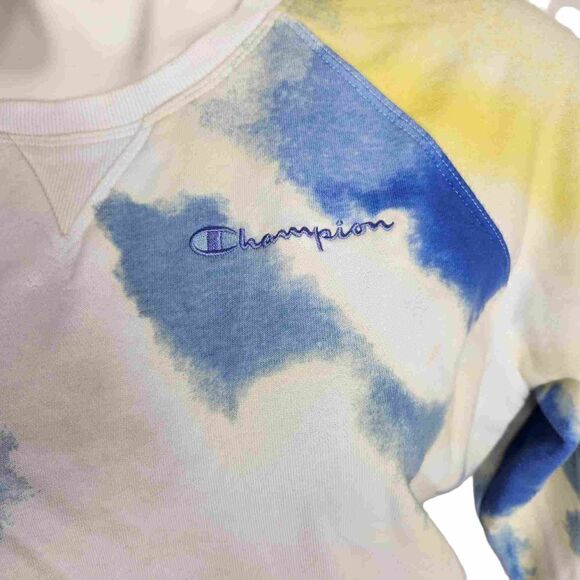 Champion tie dye cropped sweatshirt Size Large - Picture 5 of 7